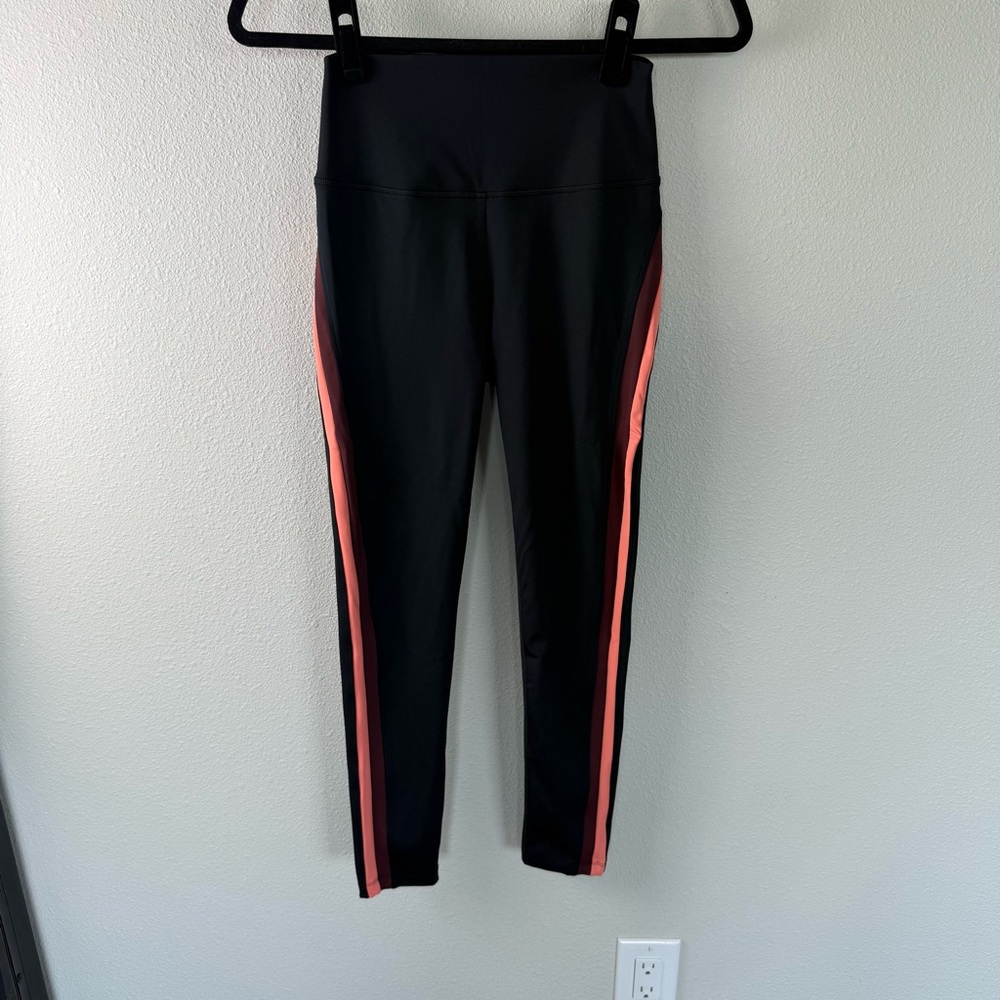 Splits59 Sydney Leggings Black Peach Burgundy Active Athleisure Women’s Medium - Picture 3 of 10